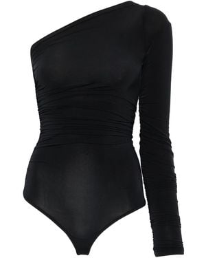 Wolford One-Shoulder Bodysuit - Black