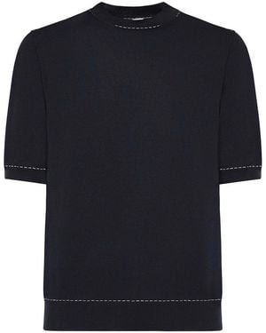 Eleventy Cotton Pullover - Black
