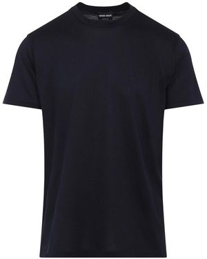 Giorgio Armani Silk T-Shirt - Black