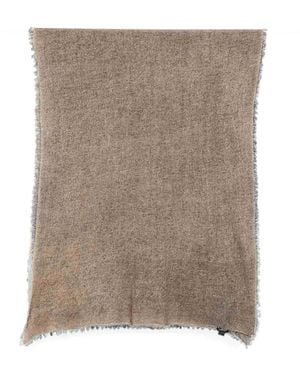 Avant Toi Hand Painted Cashmere Scarf 185X90 - Brown