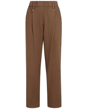 Brunello Cucinelli Pull On Trousers - Brown