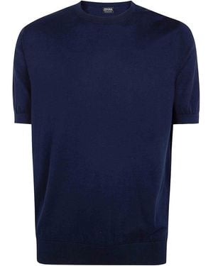 ZEGNA Z Lux Leisurewear T-Shirt - Blue