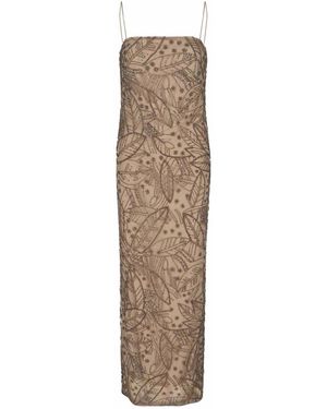 Ralph Lauren Network Dress With Beads - Natural