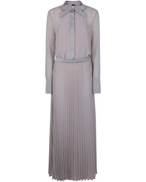Emporio Armani Bow Detail Maxi Dress - Grey