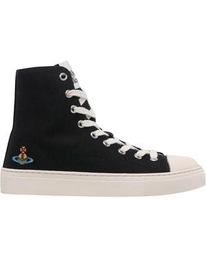 Vivienne Westwood Plimsoll High Trainers - Black