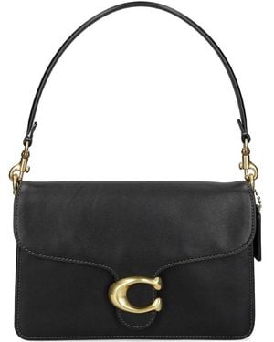 COACH Tabby Chain Leather Shoulder Bag - Black