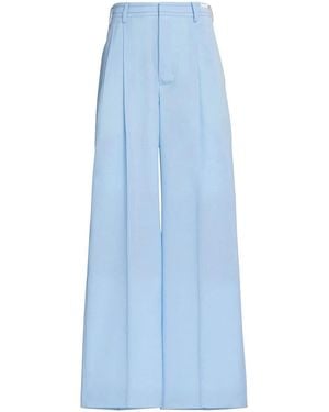Marni Wide Leg Tailored Trousers - Blue