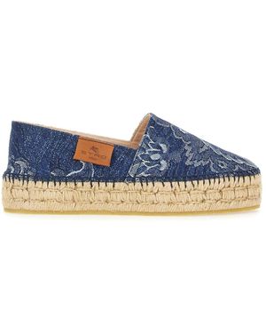 Etro Denim Espadrilles - Blue
