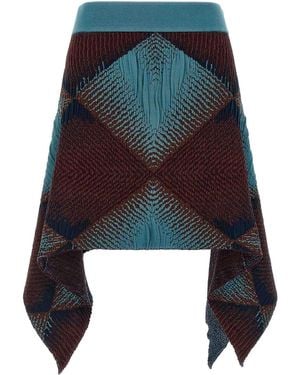 Kiko Kostadinov Gonna 'Ikat Argyle' - Blu