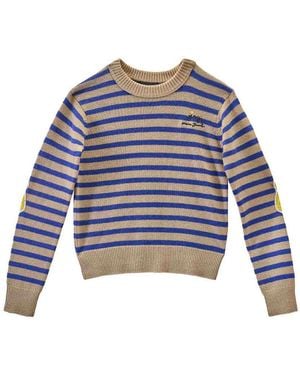 Marc Jacobs Joy Striped Crewneck - Blue