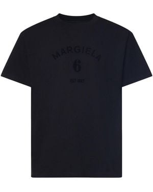 MM6 by Maison Margiela Logo Cotton T-Shirt - Black