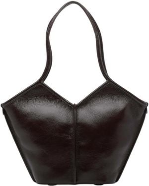 Hereu Dark Small Calella Shoulder Bag - Black