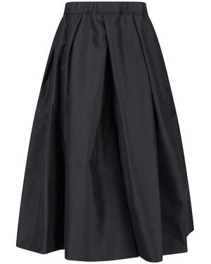 Comme des Garçons Gathered Midi Skirt - Black