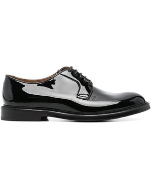 Doucal's Derby Lace Up Skin - Black