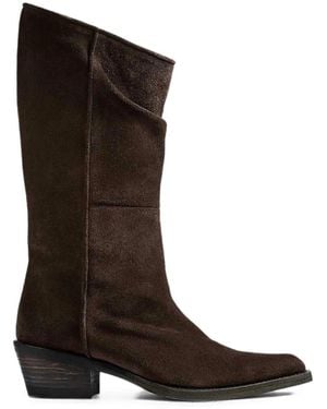 KHAITE Clive Boot 35 - Brown