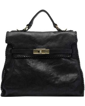 Campomaggi Large Ginevra Handbag - Black