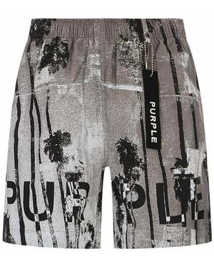 Purple Brand All Round Shorts - Gray
