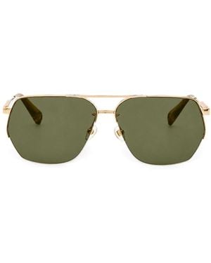 Jacquemus Occhiali Da Sole Aviator Chiaro - Verde