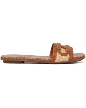 Hogan H685 Flat Sandals - Brown