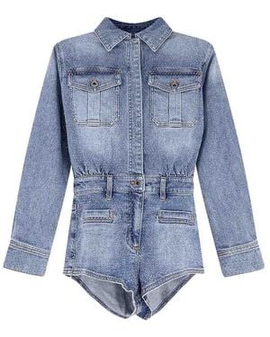 Self-Portrait Casual Jacket - Blue