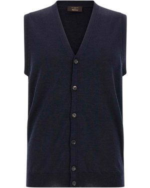 Zanone Flexwool Vest - Blue