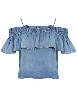 Pinko Bloch Cotton Blouse - Blue