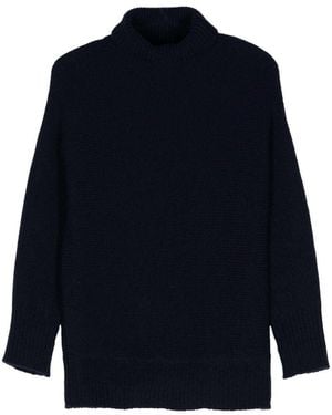 Alysi Wool Turtle-Neck Sweater - Blue