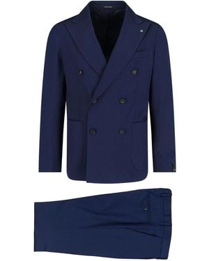 Tagliatore Double-Breasted Suit - Blue