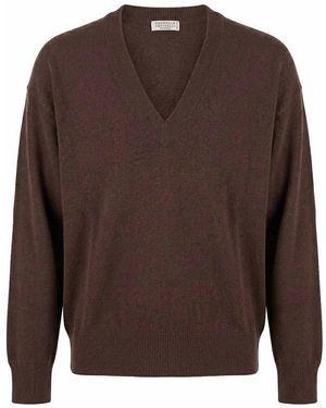Brunello Cucinelli Cashmere Jumper - Brown