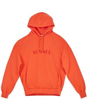 Sunnei Double Hoodie - Orange