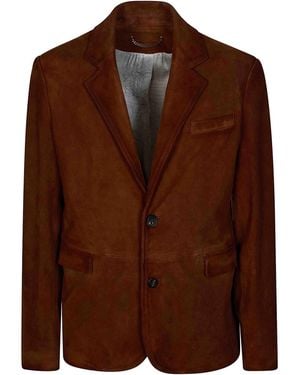 Golden Goose Giacca Robyn Waxed - Brown