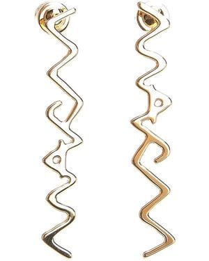 Marni Symbol Drop Earrings - White