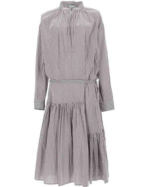 Dries Van Noten Denvo Long Dress - Grey