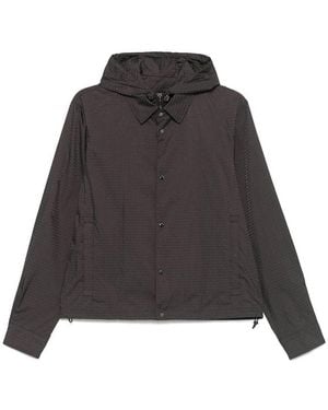 Emporio Armani Nylon Hooded Jacket - Black