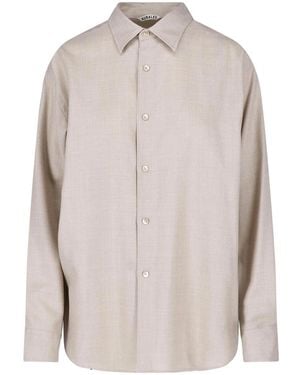 AURALEE Wool Shirt - White
