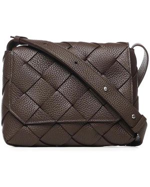 Bottega Veneta Diago Leather Crossbody Bag - Brown