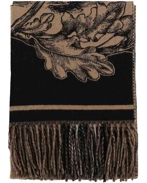 Burberry Reversible Cashmere Scarf With Ekd - Black
