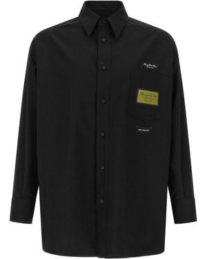 MM6 by Maison Margiela Jacquard Label Shirt - Black