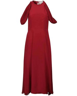 CRI.DA Silk Midi Dress - Red