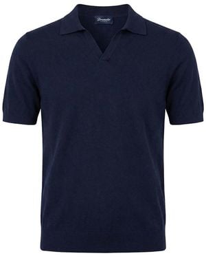 Drumohr Polo Con Logo - Blu