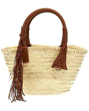Alanui Icon Palm Leaf Small Handbag - Metallic
