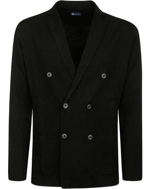 hindustrie D.Breasted Lapel Jacket E.Fine M - Black