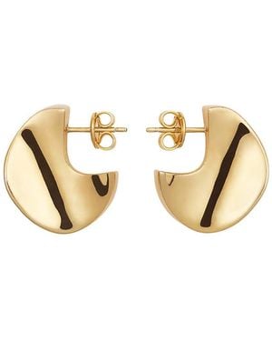 Bottega Veneta Small Disc Earrings - Metallic