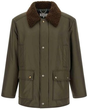 Maison Margiela Shearling Collar Parka - Green