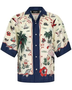 DSquared² Printed Shirt - Blue