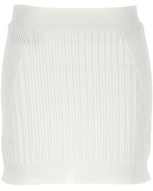Hervé Léger Mini Skirt - White
