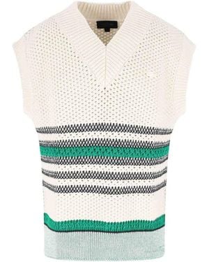 Lacoste Cotton Blend Pique Waistcoat - White