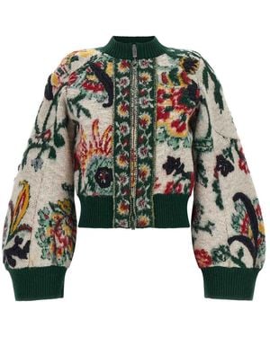 Sacai Abrigo Midi - Verde