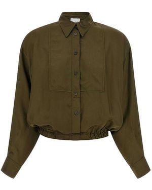 Nude Plastron Shirt - Green