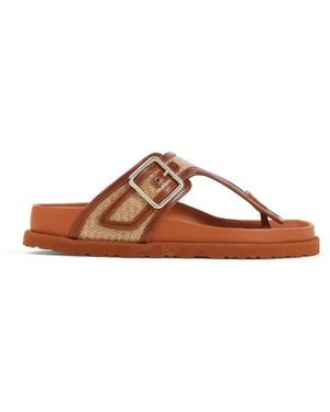 Birkenstock Sandali Gizeh Con Montatura - Marrone